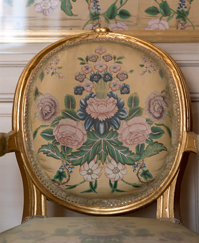 Gripsholm Castle Sofia Albertina's bedchamber chair