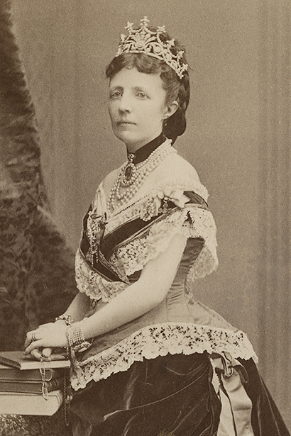 Sofia av Nassau, drottning av Sverige. Fotograferad år 1882